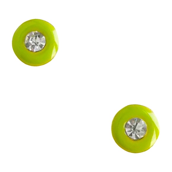 kate spade Jewelry - KATE SPADE • Neon Green Candy Drops Stud Earrings